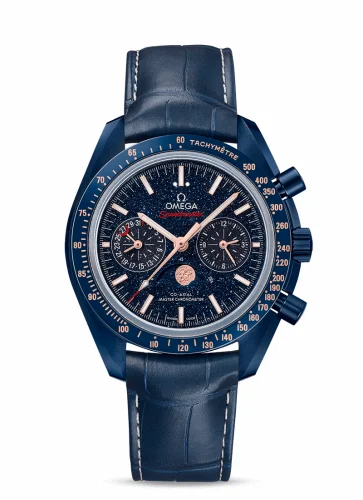 Omega Speedmaster Moonphase Chronograph Master Chronometer Blue Side of the Moon Aventurine 304.93.44.52.03.002 (30493445203002)